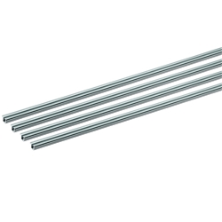 Hettich Laufprofil-Set, einbahnig, 2500mm SlideLine M 9227246, Aluminium silber eloxiert