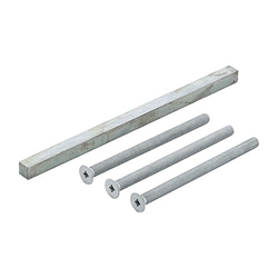 Hoppe PT-Befestigungs-Set, VK8x135mm, verzinkt, M6x90mm Nr. 2013067