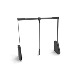 Hettich Conero Kleiderlift LKB 805-988mm Zuladung 15kg, schwarz 9352797