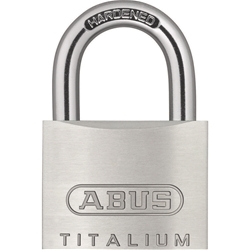 Abus Vorhangschloss, Titalium 54TI/40 Triples B/DFNLI 5-stiftig, 6 Profilschlüssel, TITALIUM™-Spezialaluminium Gehäuseb. 38mm, Gehäuset. 13mm, H 57mm Nr. 56453