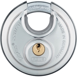 Abus Vorhangschloss, Diskus 220/70, 2 Profilschlüssel, verschiedenschließend, Edelstahl, Gehäuseb. 70mm, Gehäuset. 29mm, H 70mm Nr. 82091