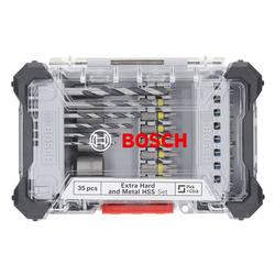 Bosch Extra Hard Schrauberbit- und Metal HSS Bohrer-Set, Aufsteller, 35-tlg. Nr. 2607017726
