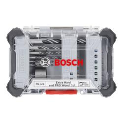 Bosch Extra Hard Schrauberbit- und PRO Wood Bohrer-Set, Aufsteller, 35-tlg. Nr. 2607017725