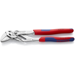 Knipex Zangenschlüssel Zange und Schraubenschlüssel in einem Werkzeug mit Mehrkomponenten-Hüllen verchromt 250 mm Nr. 86 05 250