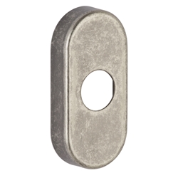 Abdeckung für DK-Mechanismus oval, Oberfl. 06A (Eisenfarben Antik schwarz) Nr. 31484