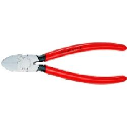 Knipex Seitenschneider für Kunststoff mit Kunststoff überzogen 140 mm Nr. 72 01 140