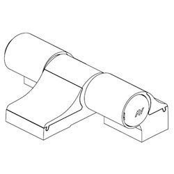 LM-Türband 3-teilig RAL9016, mit Bef. Btl. 1145.714 Nr. 1146.23/62 10mm Versatz Lochabst. 62,5mm, Drehpunkt 20mm