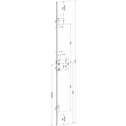 Nüßing - Winkhaus Türgetriebe UF2460 L03/35/92/8 M2 MC Mit Flüsterfalle ...