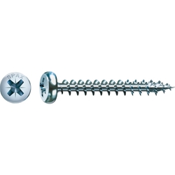 SPAX-S Spanplattenschraube PZ 3.0x15mm WIROX, Rundkopf, S-Spitze HP Vollgewinde Pan Head Nr. 0231010300155