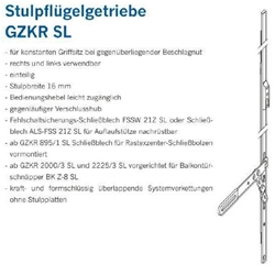 Winkhaus DF-Stulpflügelgetriebe SL GZKR 1100/1 (MG:G1) 2384221