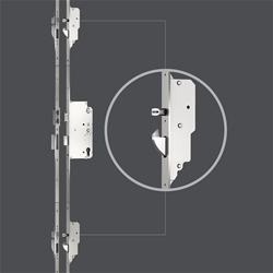 KFV Türgetriebe AS 3600 SLT0 B001 P6/24/50/92/8 hell verzinkt mit Softlockfalle Nr. 3505399