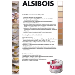 Alsibois 2 K-Holzspachtel 400ml inklusiv Härter Neutral