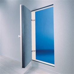Wellhöfer Kniestocktür mit Wärmeschutz 3D 600x600mm Stecksystem Deckleisten weiß